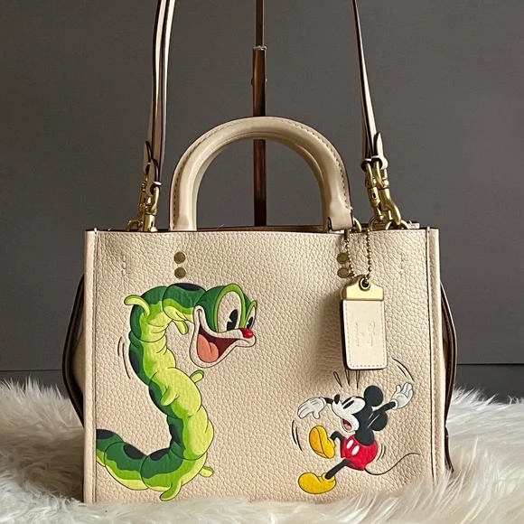 💰SOLD - CH461 - Disney X Coach Rogue 25 with Mickey Mouse and Caterpillar - Picture 5 of 16